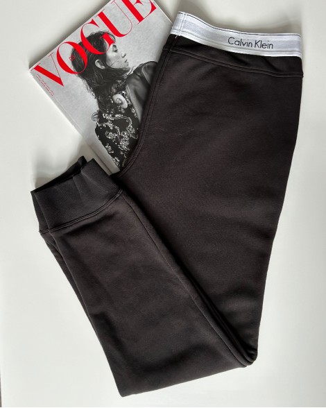 Tepláky dámské Calvin Klein SLEEPWEAR černé